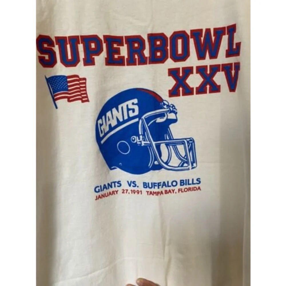 ❌SOLD❌Vintage 1991 Converse Superbowl XXV Giants Buffalo Bills Short Sleeve - Picture 4 of 12